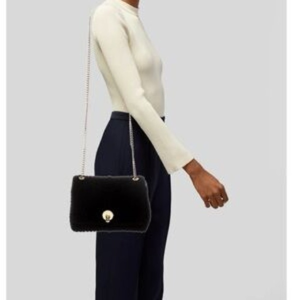 Ted Baker Black Crossbody Bag with Gold Accents
